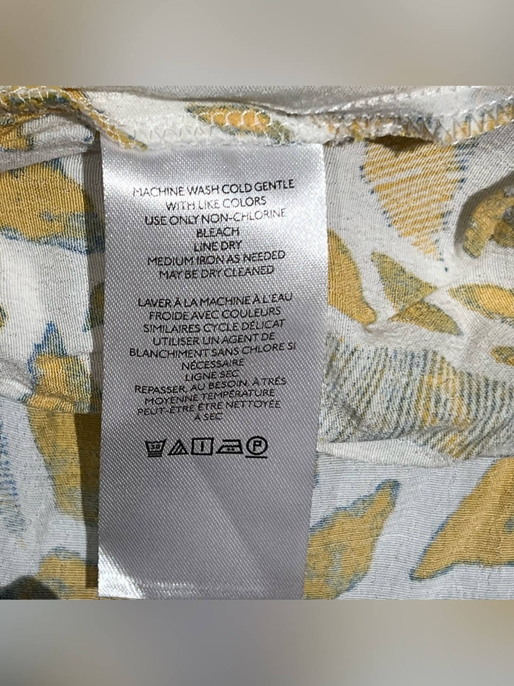 Anthropologie Robin Tiered Mini Dress Plus Size 1X Yellow Motif NWT Ruffle - Picture 5 of 16